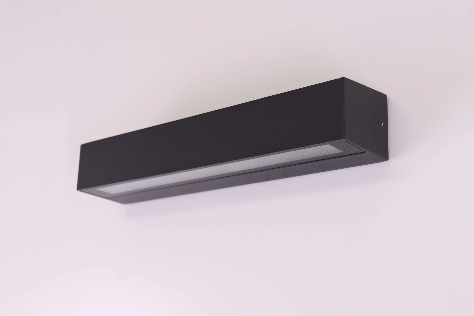 Wandlamp strak dip-switch - Zwart - 38cm IP65   46675