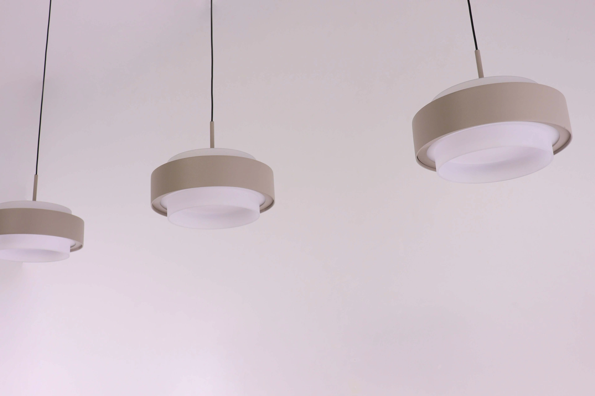 hanglamp 3lichts creme - lengte 90cm - Comfortlift functie 46230