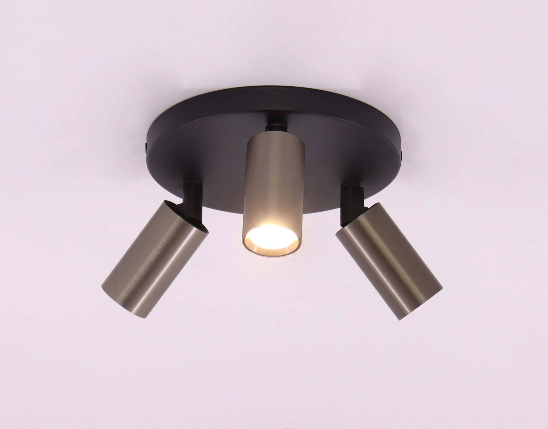 Opbouwspot 3 lichts - Koffie kleur - Rond diameter 18cm 45971