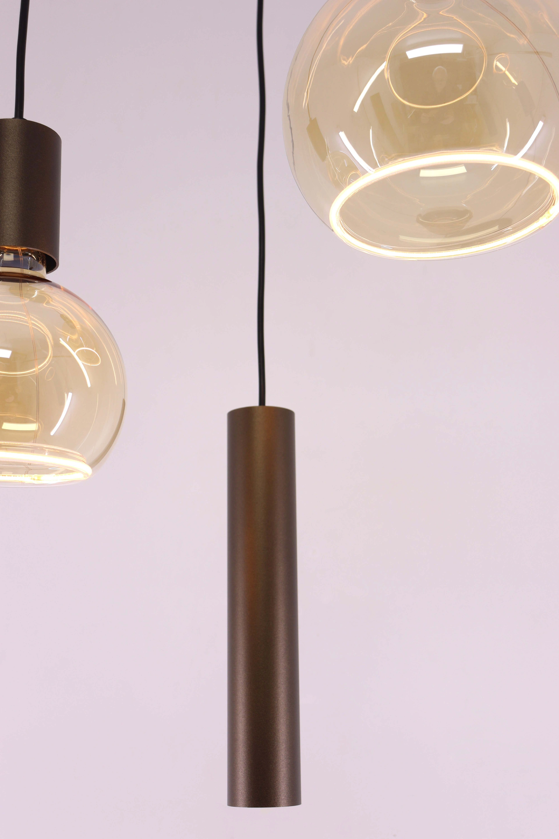 Hanglamp cacao rond - Segula lichtbronnen 3 lichts - Diameter 35cm 50283