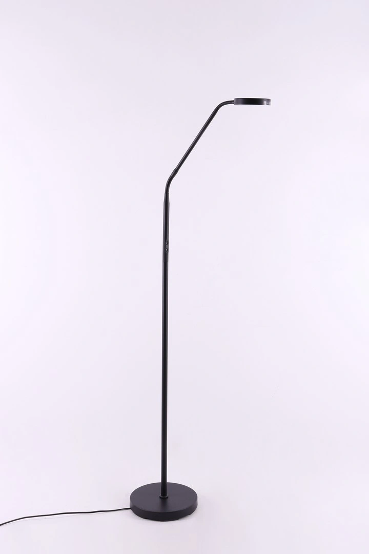 Staande Leeslamp Zwart | LED 10W Dim-to-Warm Dimbaar | 135cm 42001