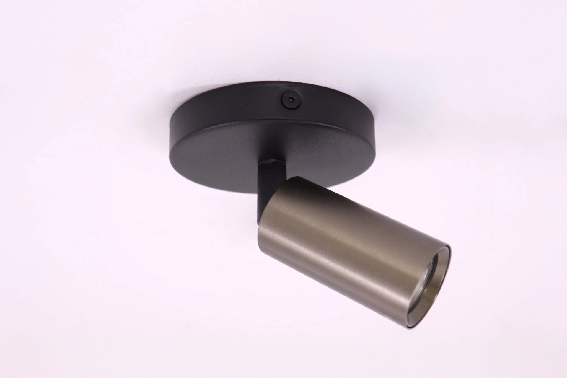 Opbouwspot 1 lichts - Koffie kleur - Rond diameter 10cm   45973