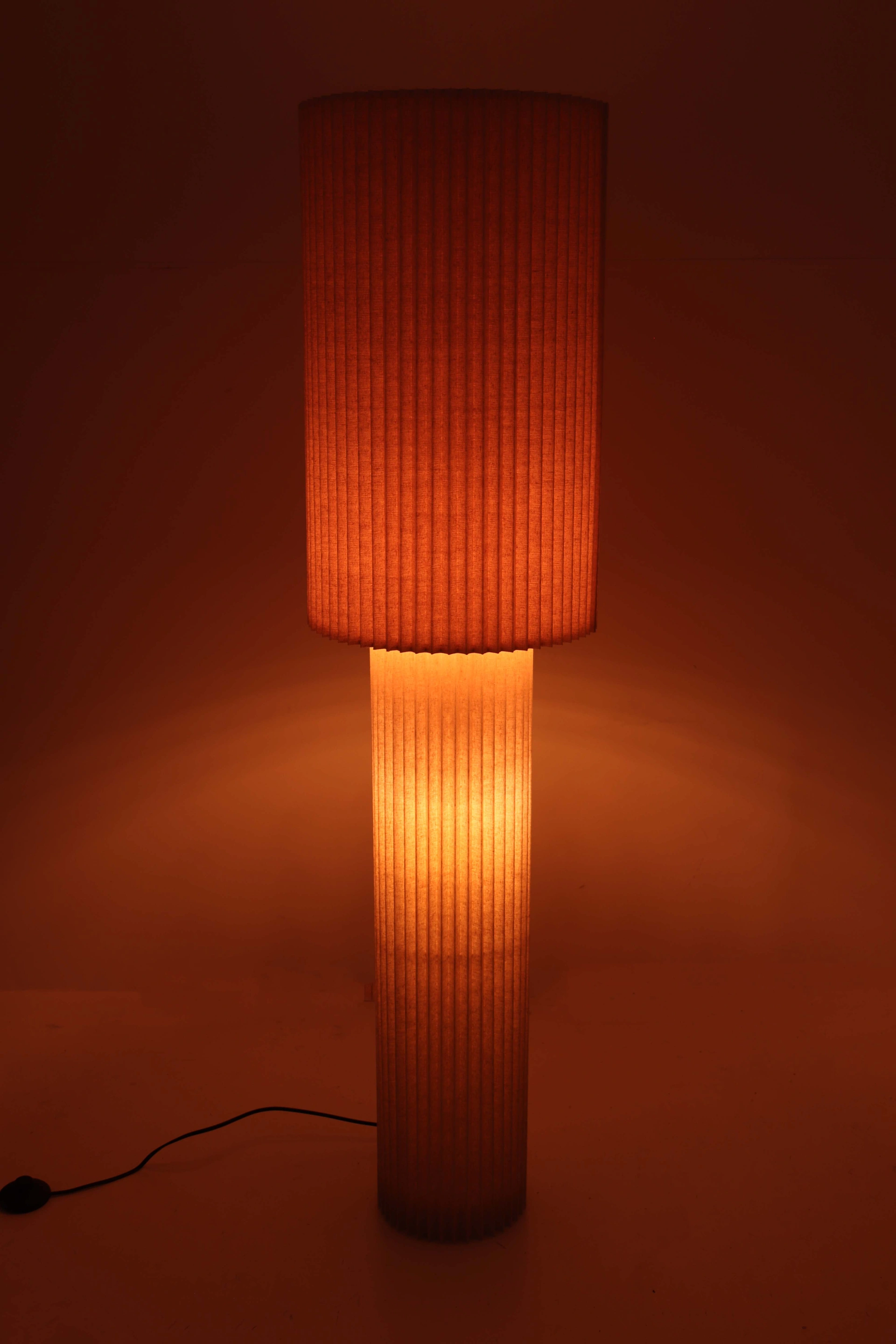 Vloerlamp linnen - Hoogte 140cm 46545