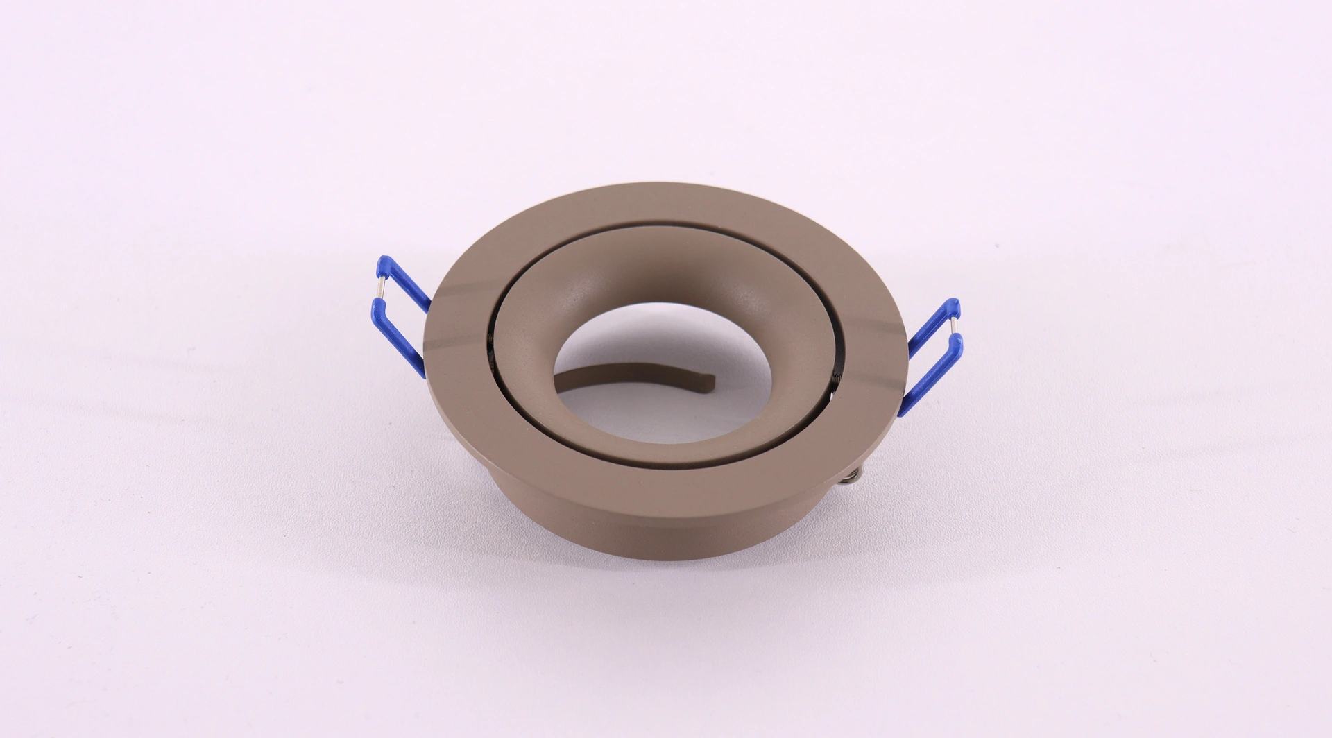 Inbouwspot GU10 zand - Zaagmaat 8cm - Kantelbaar 61334