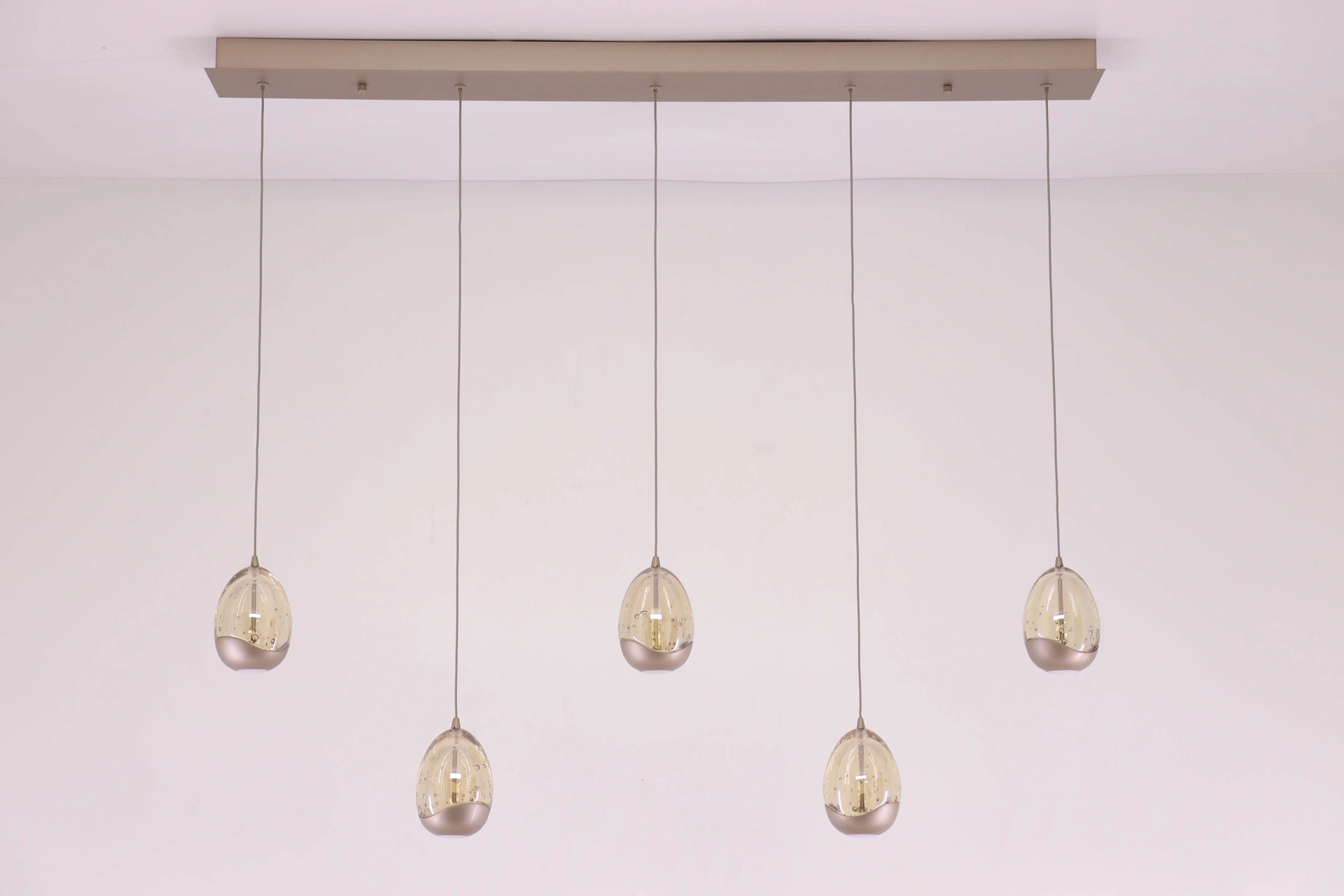 Hanglamp 5 lichts champagne Egg 46593