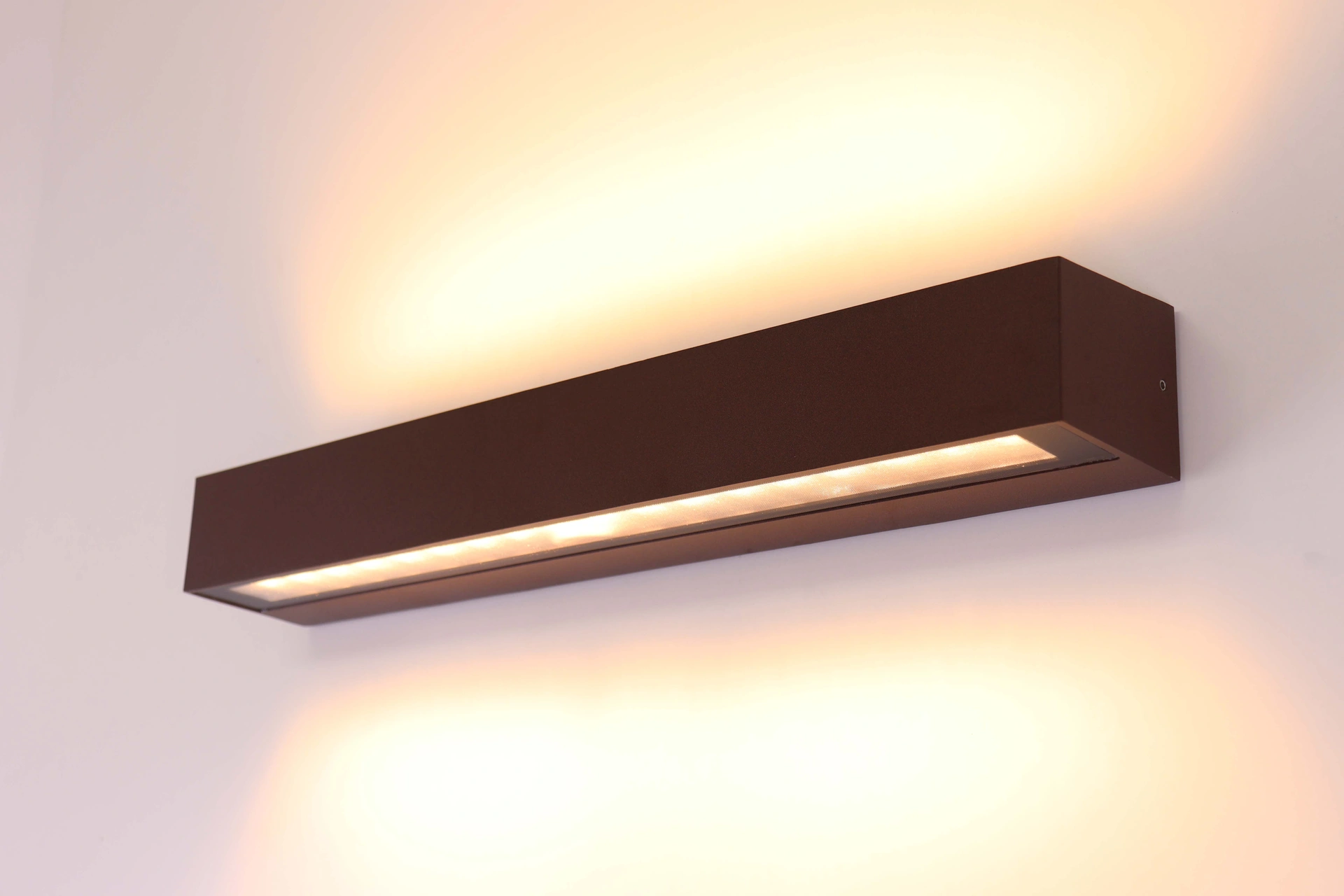 Wandlamp strak dip-switch - roest bruin - 50cm IP65 46679