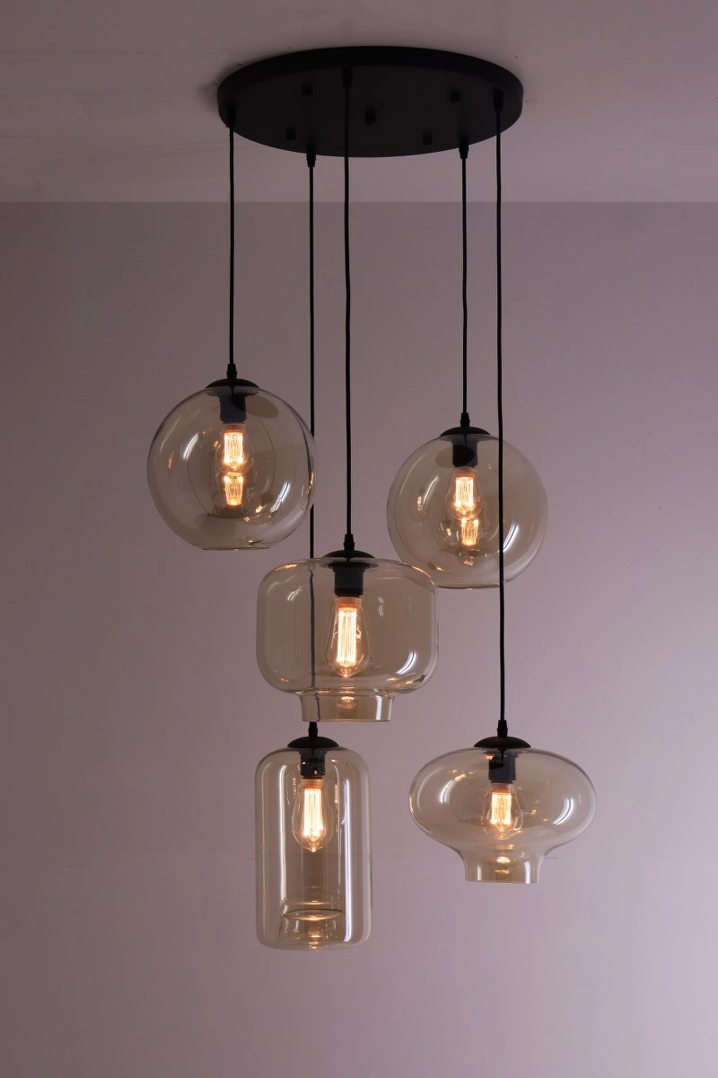 Zwarte hanglamp CLUSTER GOLD 4-lichts balk 130 cm | Bol Zwarte hanglamp CLUSTER GOLD 4-lichts balk 130 cm | Bol