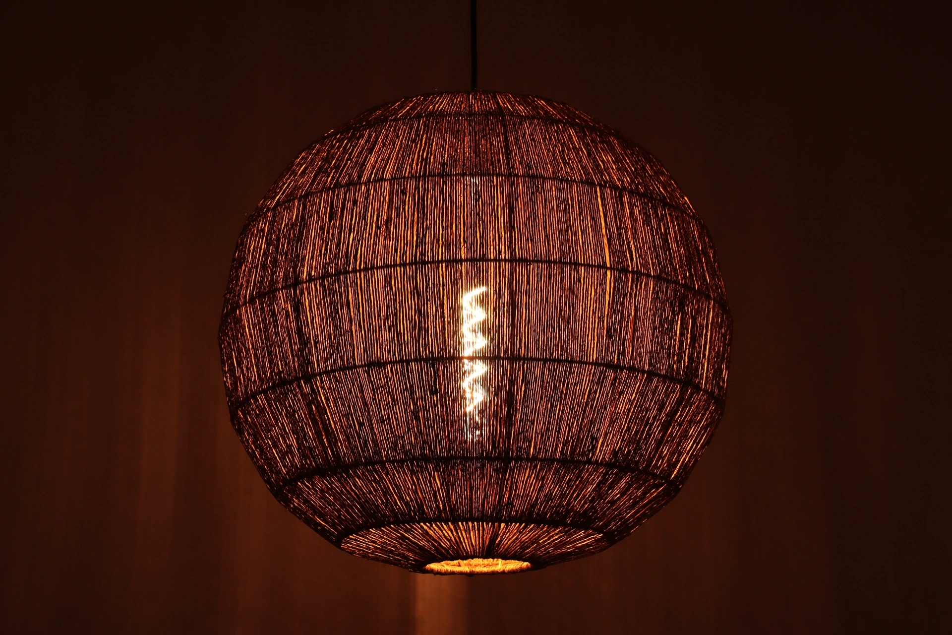 Jute hanglamp bol 50 cm natuurlijke lamp 46439