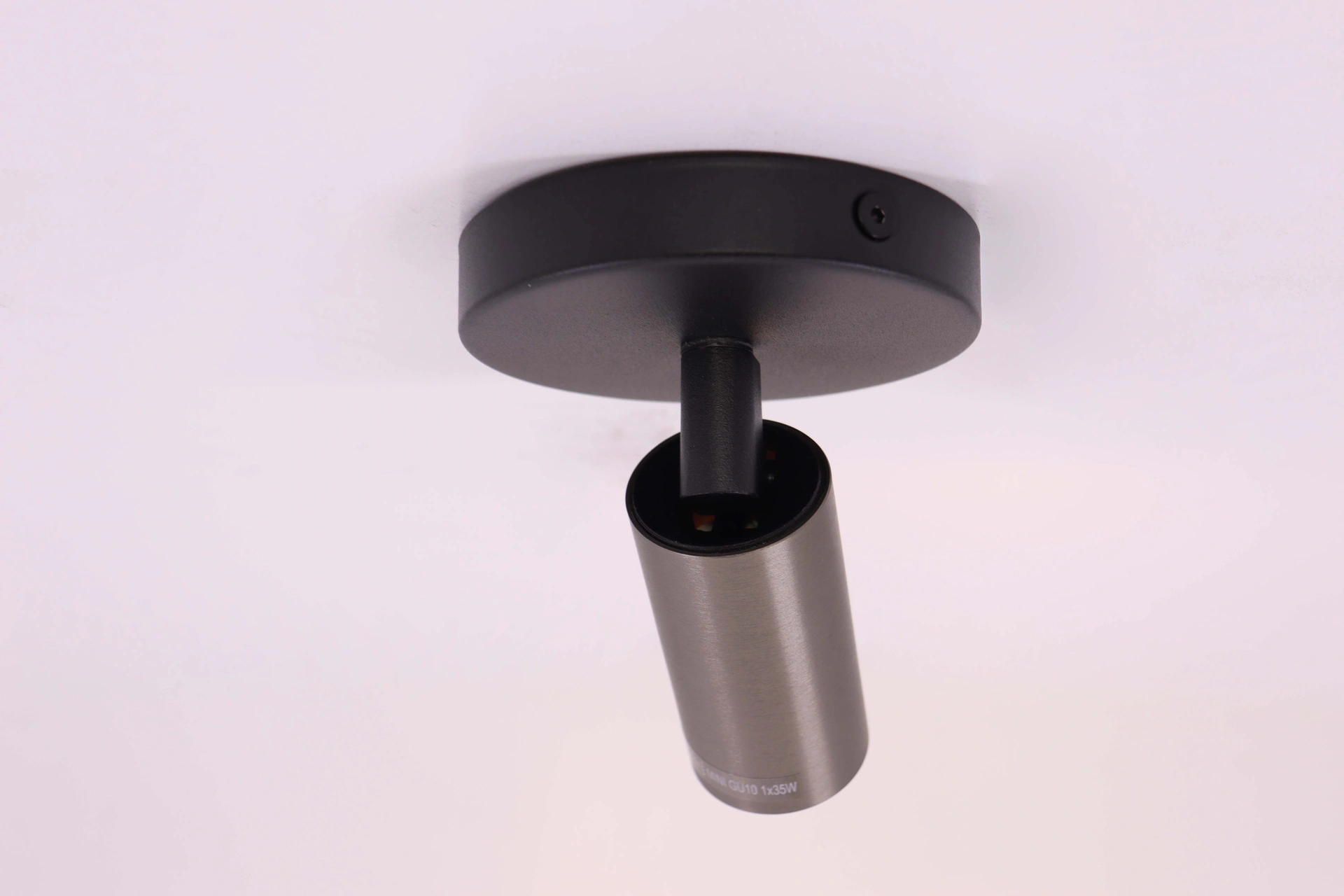 Opbouwspot 1 lichts - Koffie kleur - Rond diameter 10cm   45973