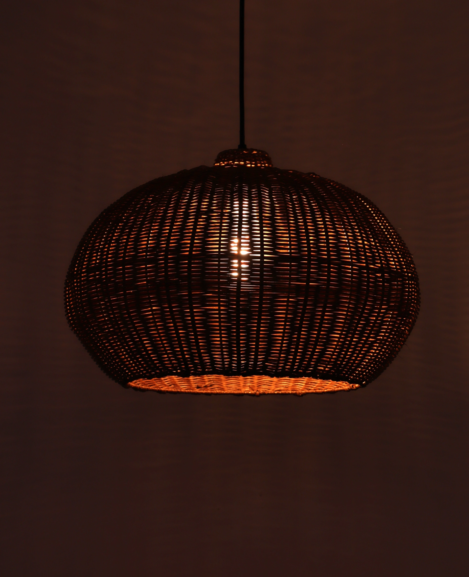 Hanglamp rond - Rattan bruin - Diameter 45cm 46170