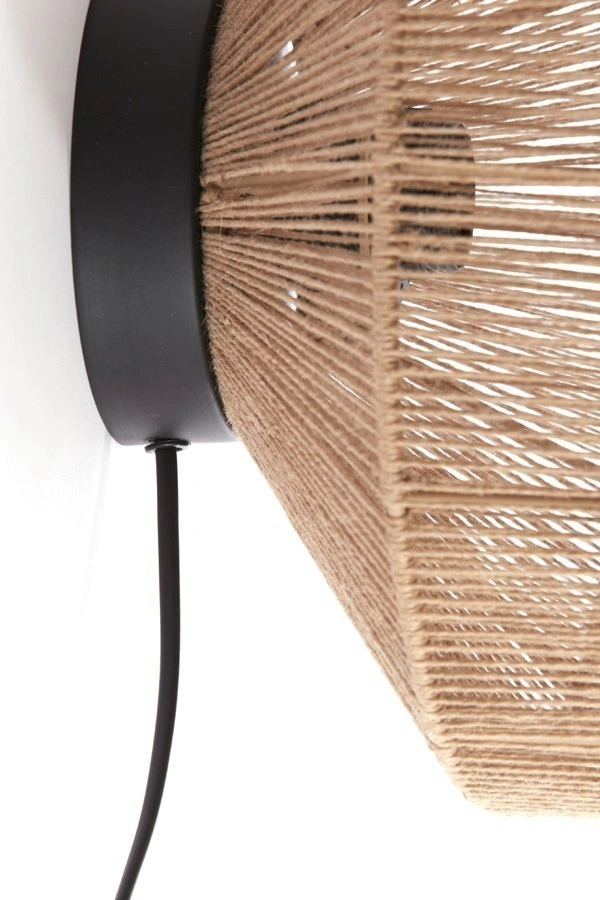 Touwlamp wandlamp naturel 43cm diameter 44932  WL