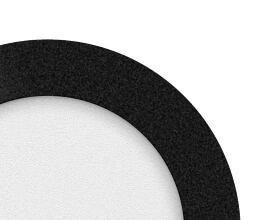 Plafondlamp LED rond zwart 17cm IP44 45589