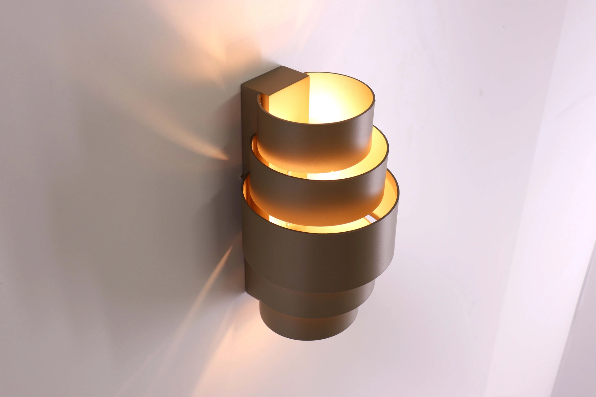 Wandlamp Rolls champagne 22 cm 46362