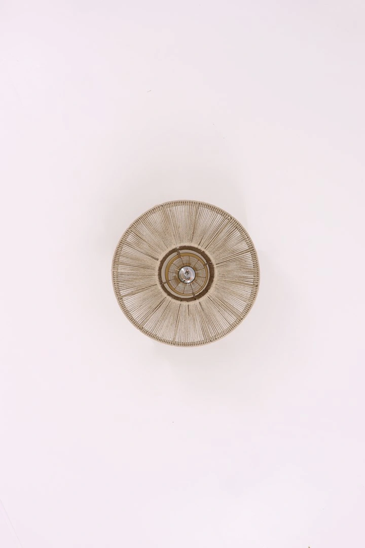 Touwlamp plafondlamp naturel - zwart - diameter 31cm 44933 PL