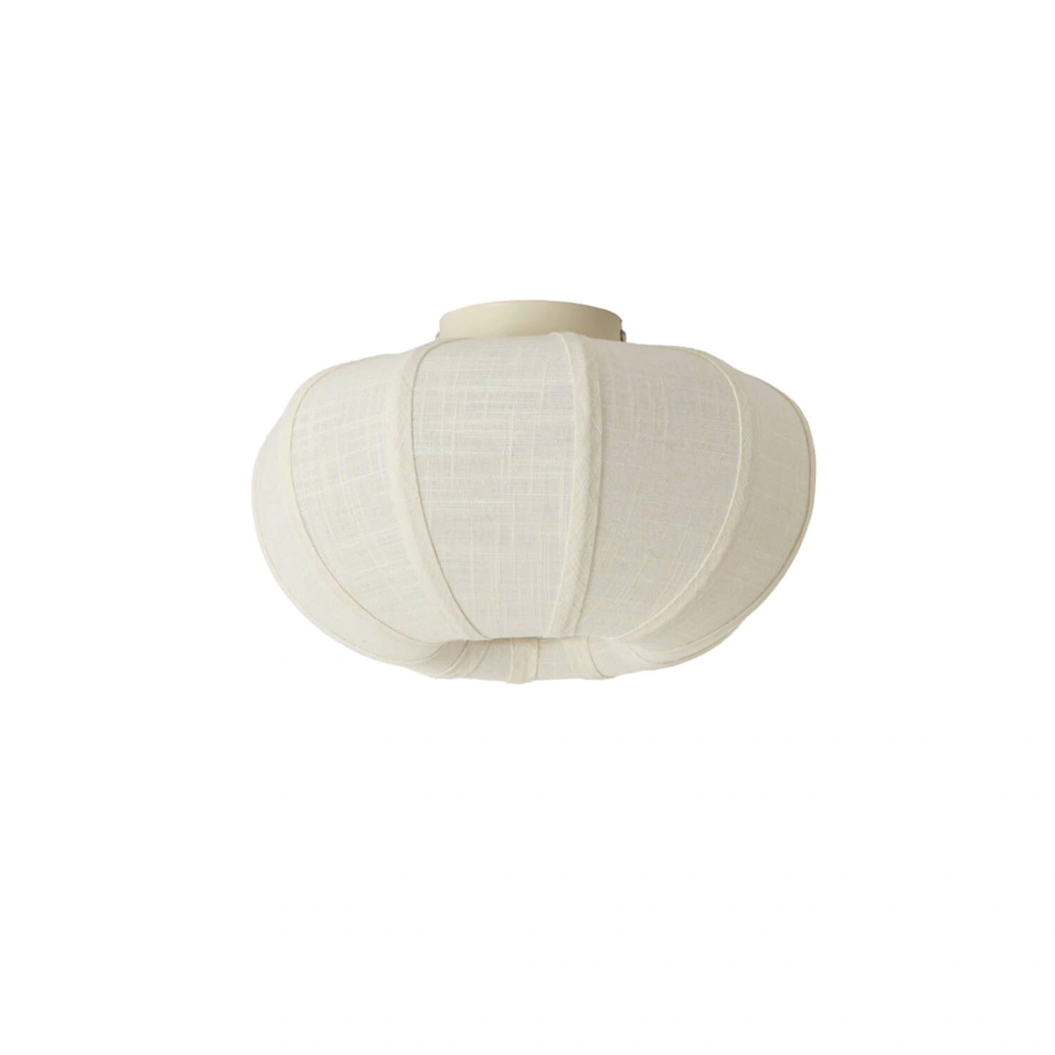 Plafondlamp Linnea natuurlijk linnen - crème wit Ø30 cm 46868