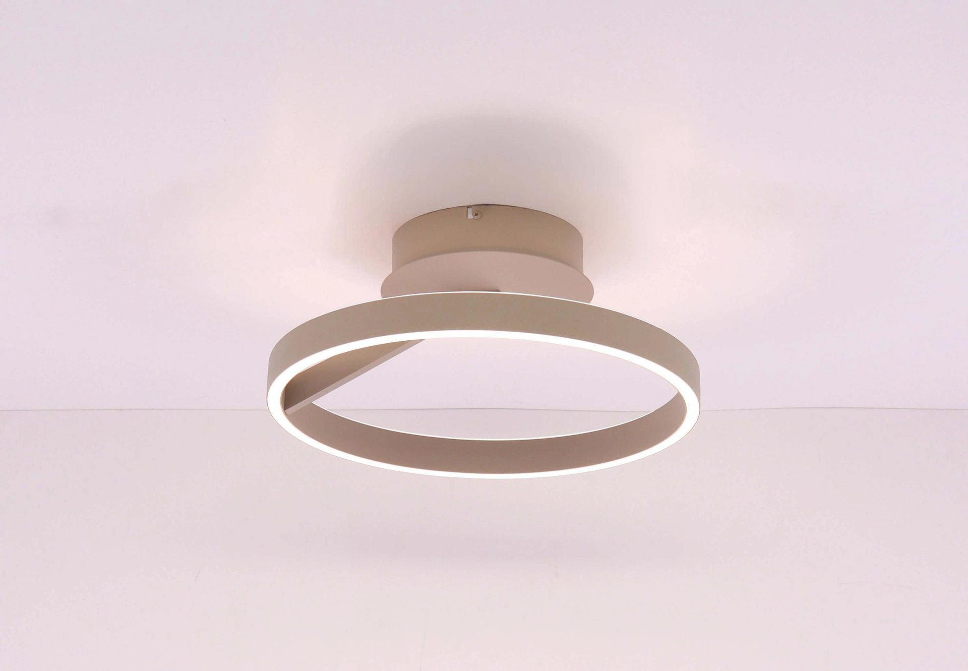 Plafondlamp zand/beige - Dia. 40cm - rond 3-standen 46572