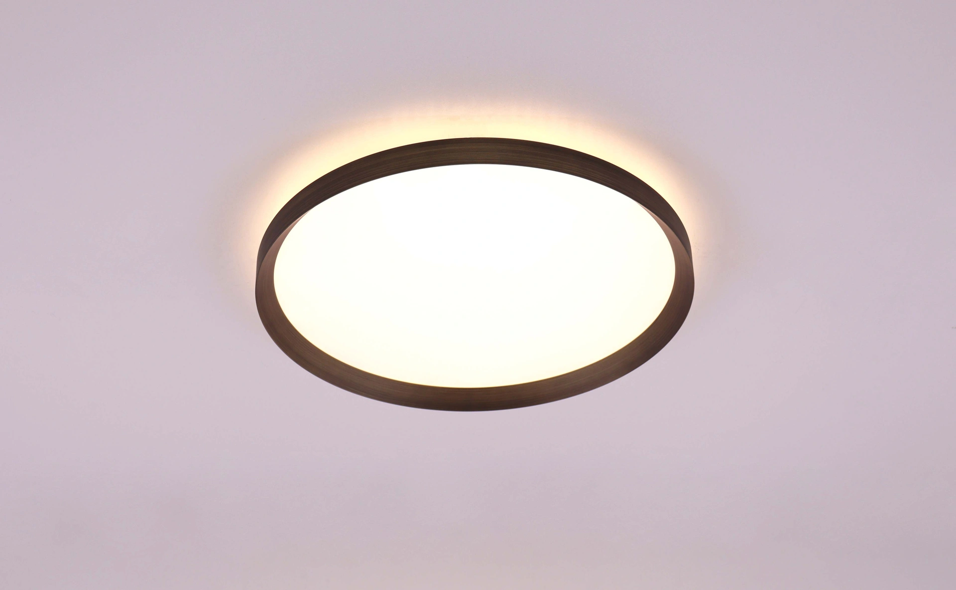 Plafondlamp rond brons dia. 50cm dimbaar  46618