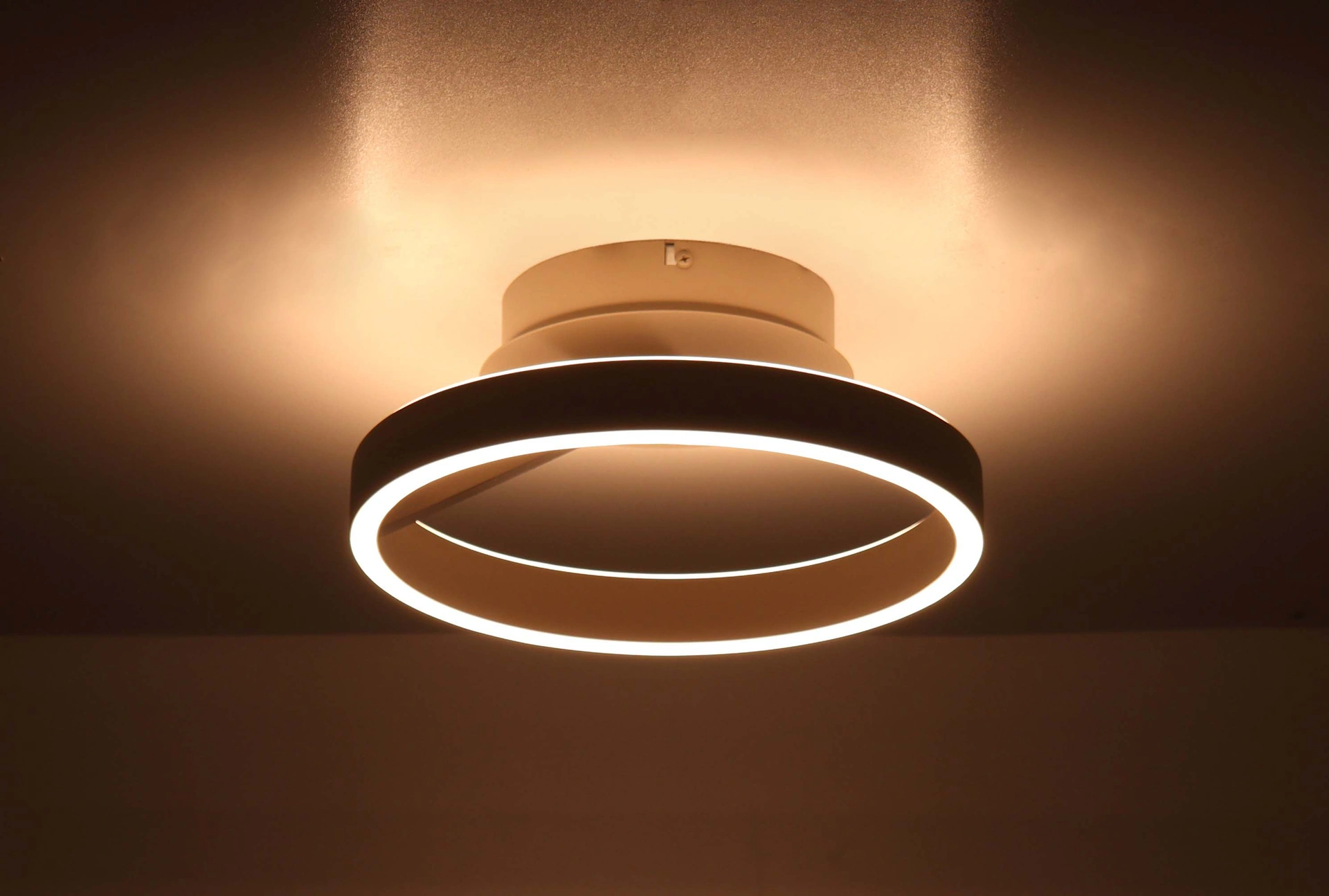 Plafondlamp creme - Dia. 30cm - rond 3-standen  46571