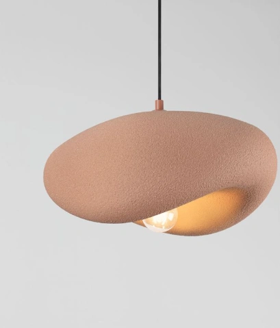Organische hanglamp Stone Red 40 cm SW10524