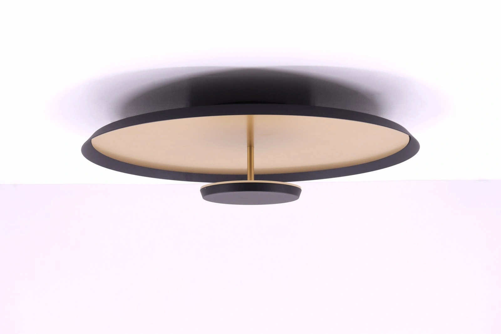 Plafondlamp zwart goud - LED - diameter 45cm 44380