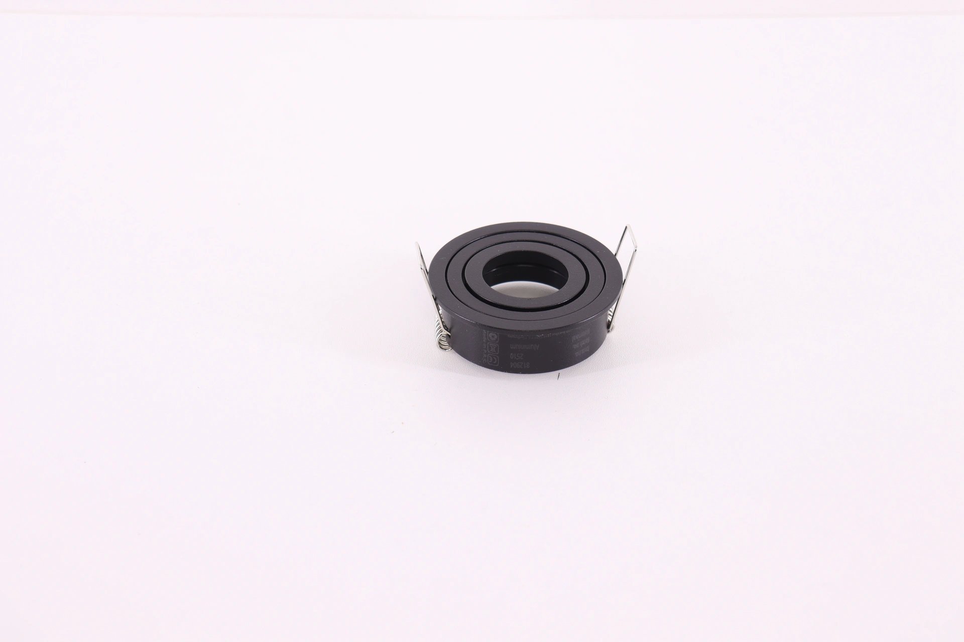 Zwarte ronde mini inbouwspot - Diameter 63 mm – zaagmaat 58 mm – geschikt voor Mini GU10 & MR11 Kopiëren 46717