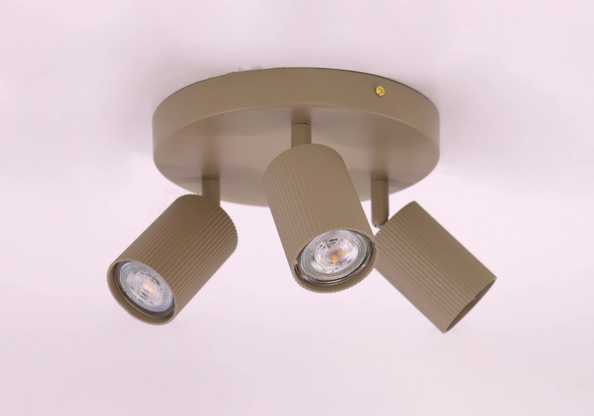 Opbouwspot Zandkleur Dia 20cm gu10 3 Lichts    46773