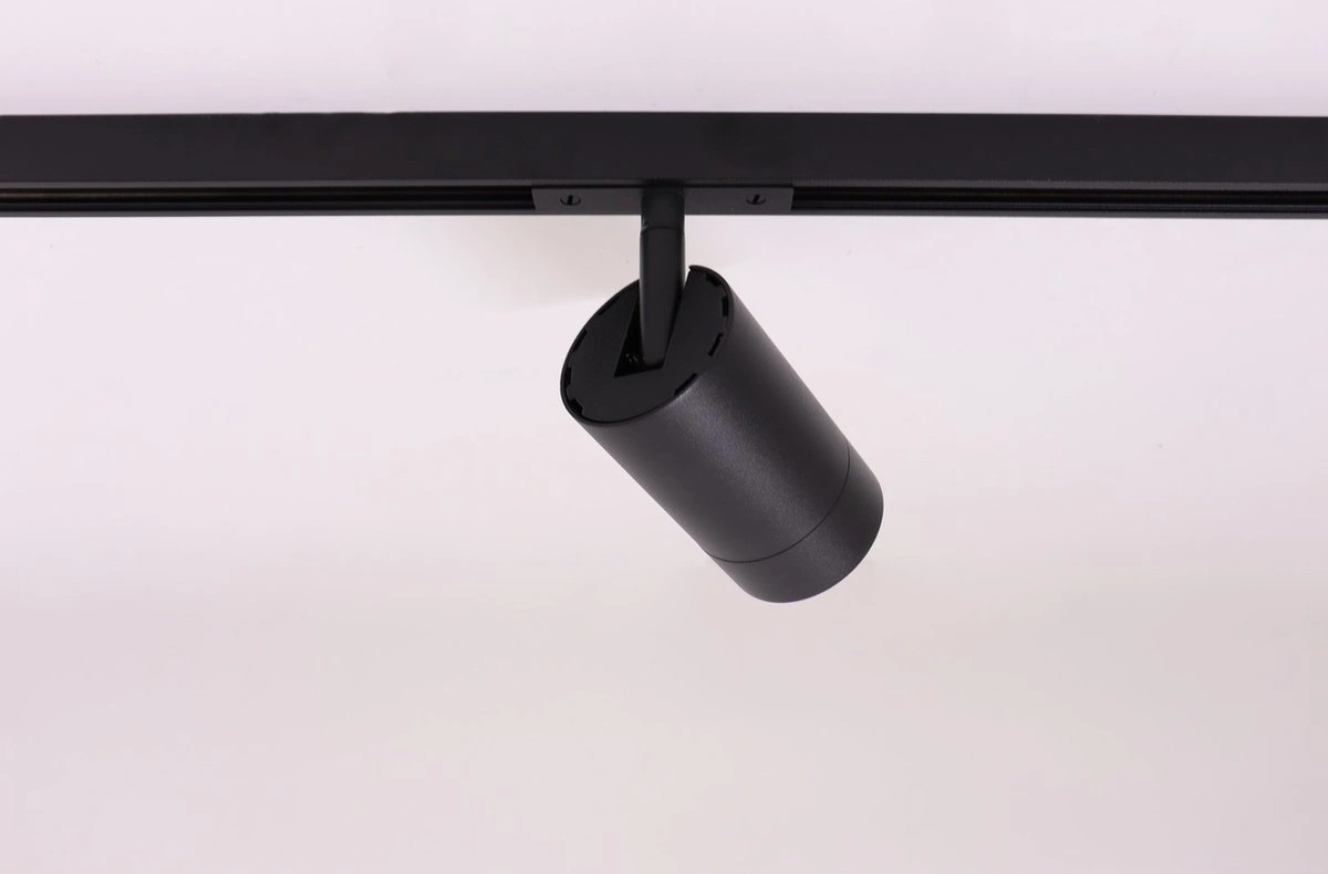 FLAT Designline railverlichting 4 meter met 6 spots zwart, GU10, SMART geschikt, compleet railsysteem 50181