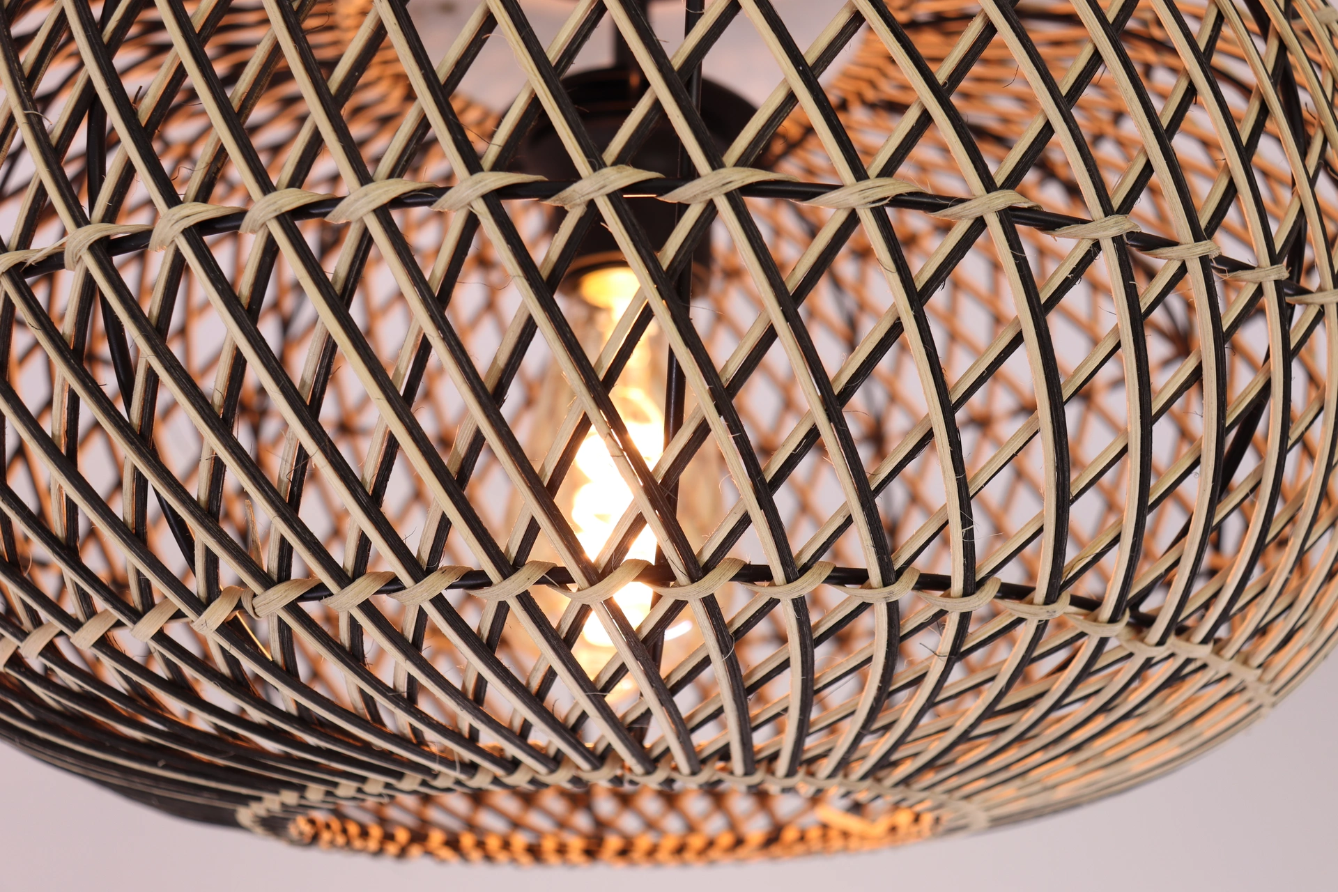 Plafondlamp Rotan Naturel – Diameter 40 cm – Japandi Design – E27 61244