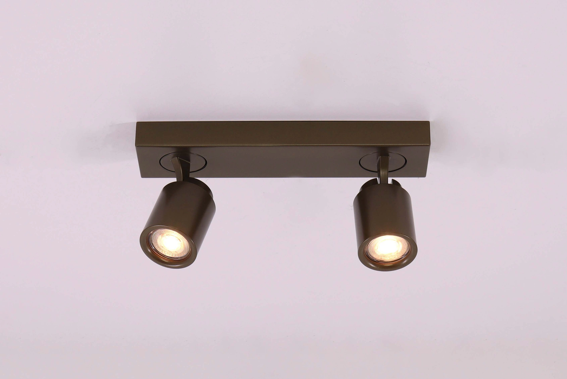 Opbouwspot Razza 2-lichts brons langwerpig – GU10  46915