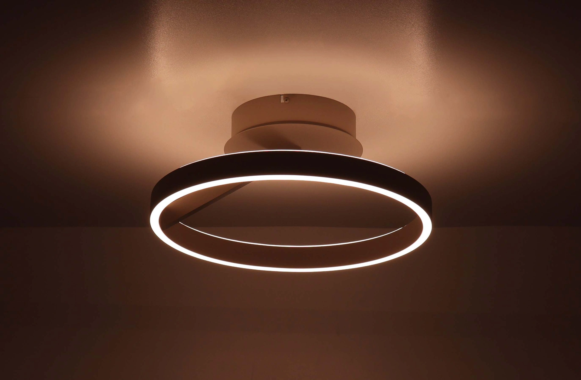 Plafondlamp zand/beige - Dia. 40cm - rond 3-standen 46572