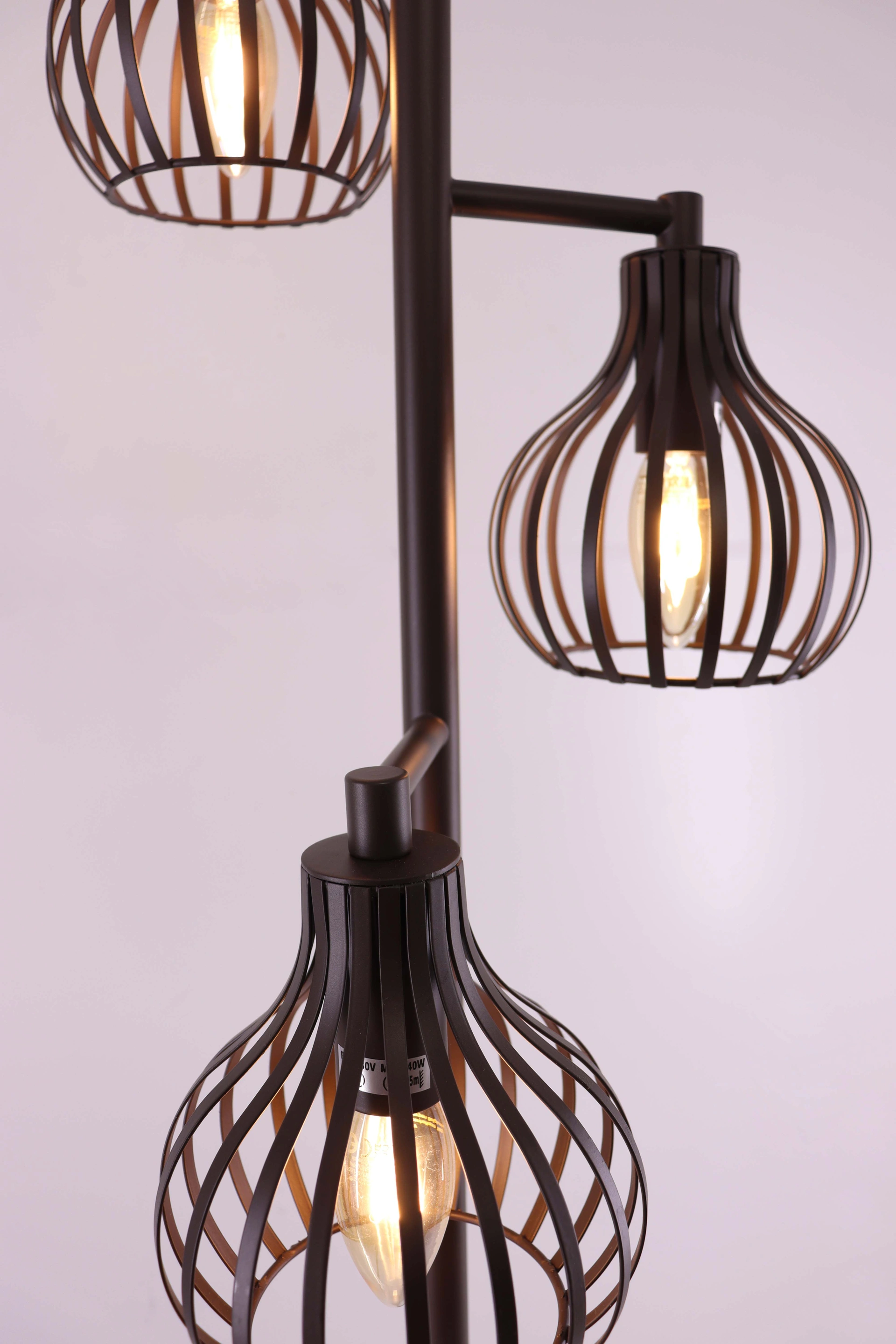 Vloerlamp bruin - Kooi - Hoogte 160cm 46190