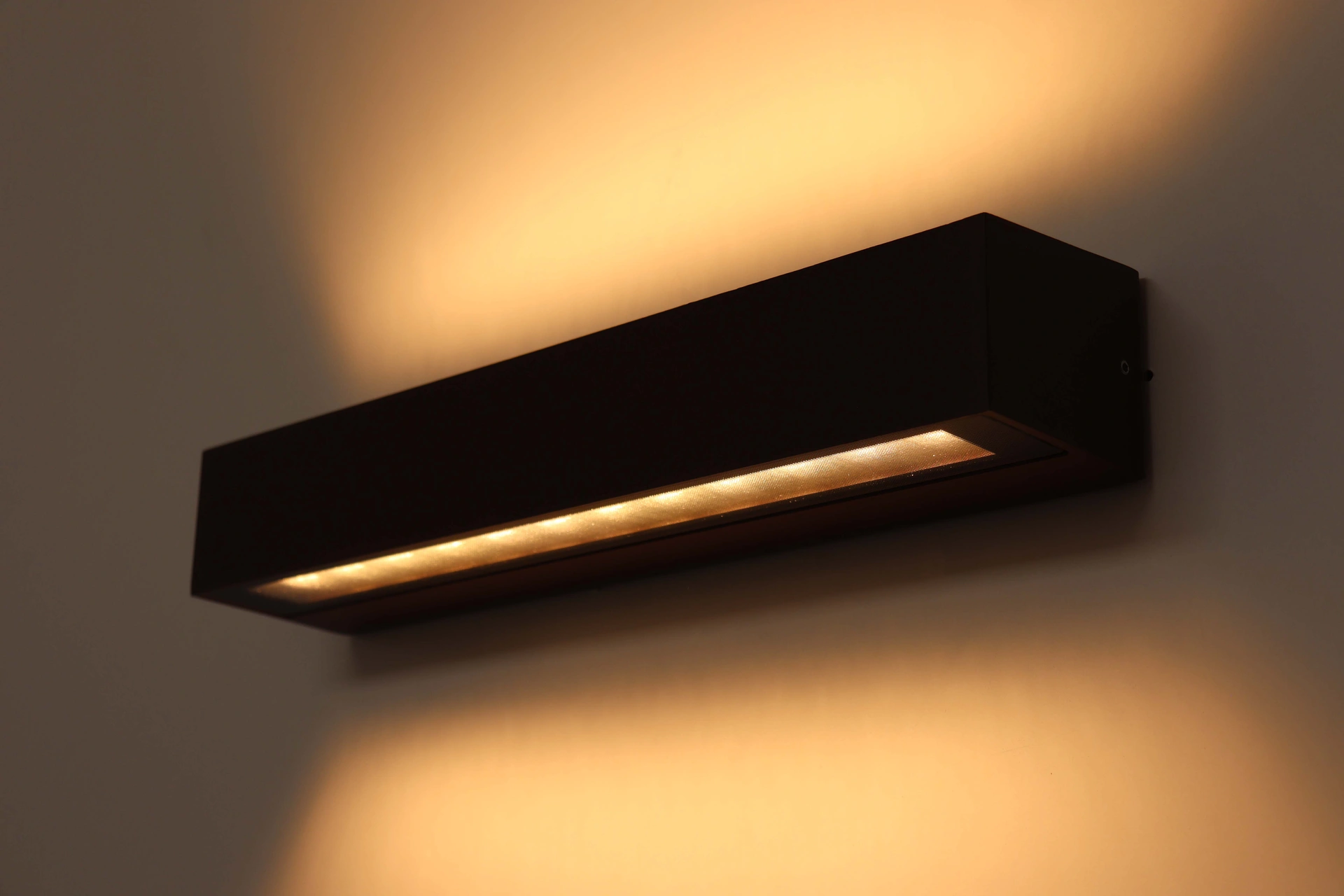 Wandlamp strak dip-switch - roest bruin - 38cm IP65  46678