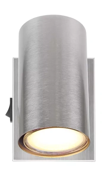 Wandspot RVS nikkel met aan/uit schakelaar | Draaibaar | GU10 44468