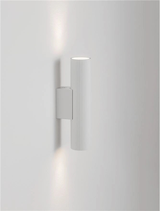 Wandlamp Comet Sandy White Aluminium GU10 LED - Cilindervormig 46155