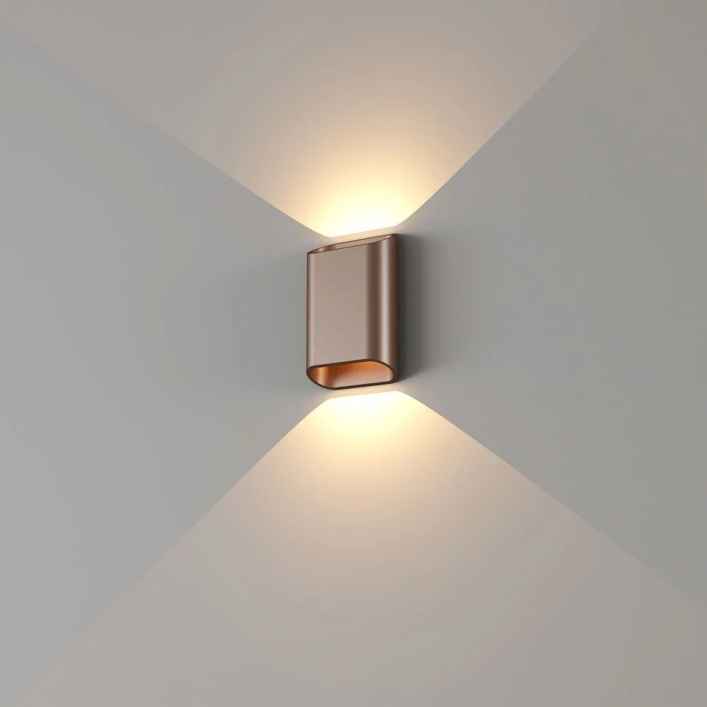 Bronzen Wandlamp Diaz S Donker Brons IP54 LED SW10216