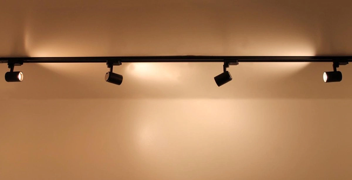 Railverlichting 3 meter met 5 spots zwart, complete licht rail, GU10, SMART geschikt SW04244B