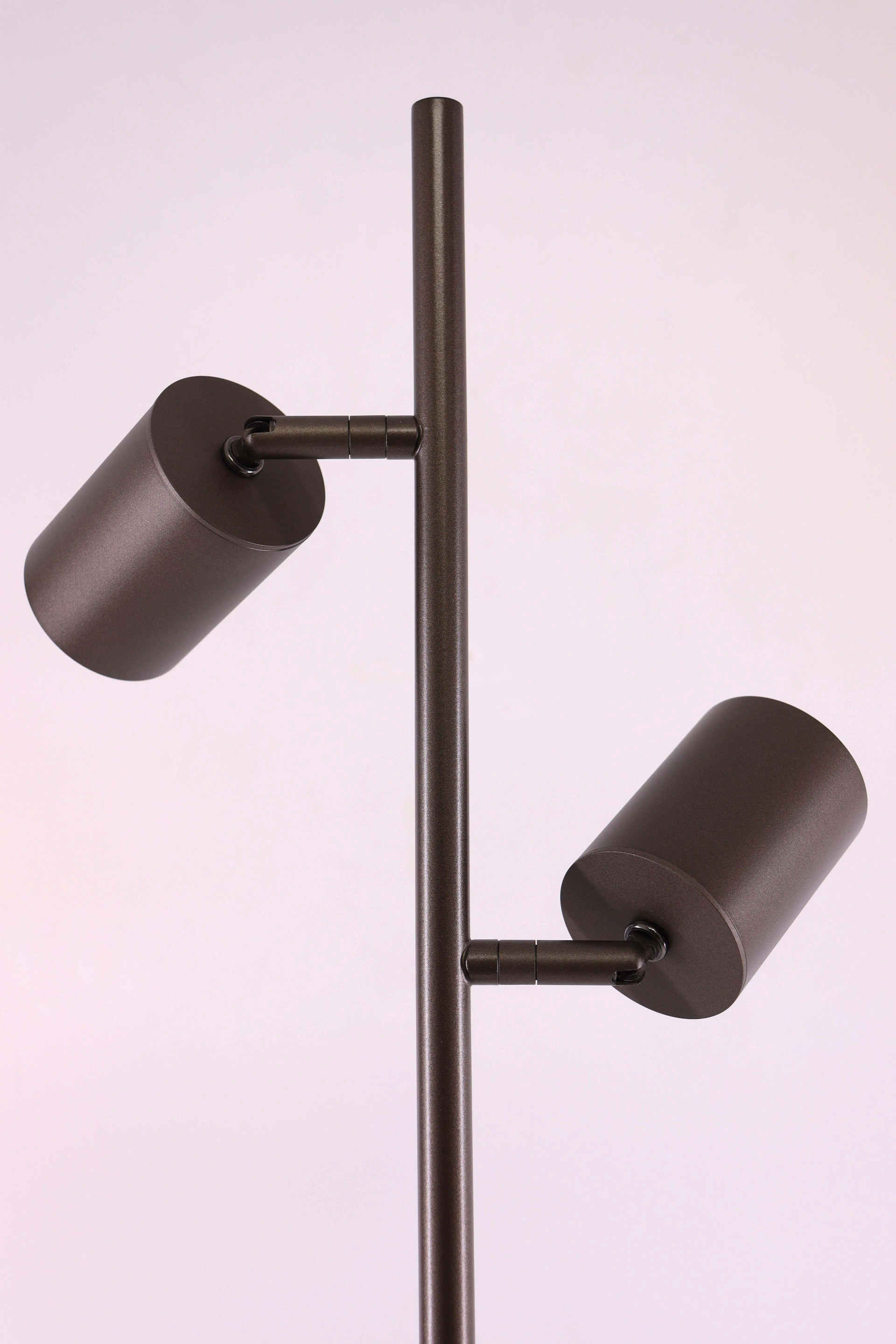 Vloerlamp cacao met 2 spots - Gu10 - 150cm 61225