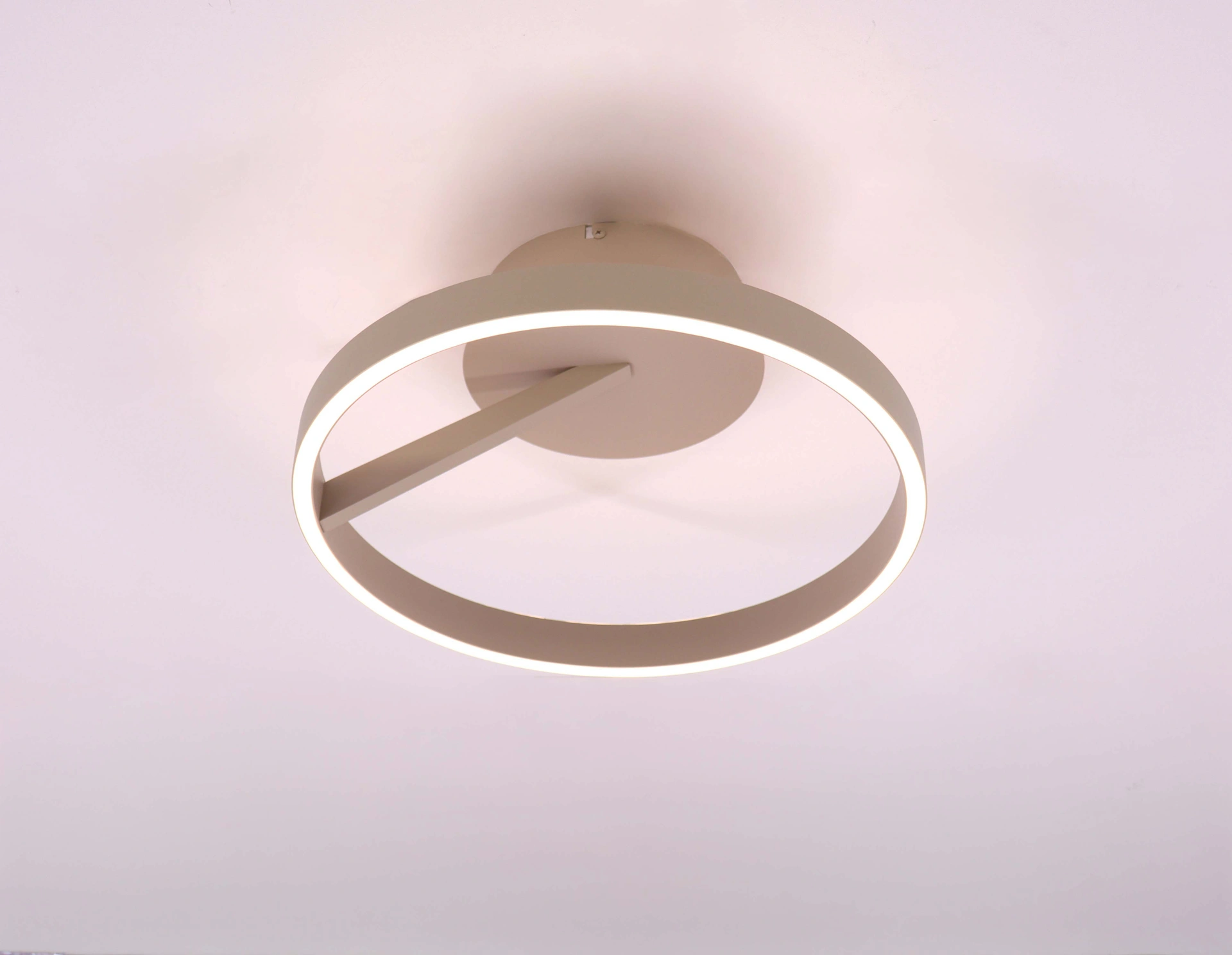 Plafondlamp zand/beige - Dia. 40cm - rond 3-standen 46572