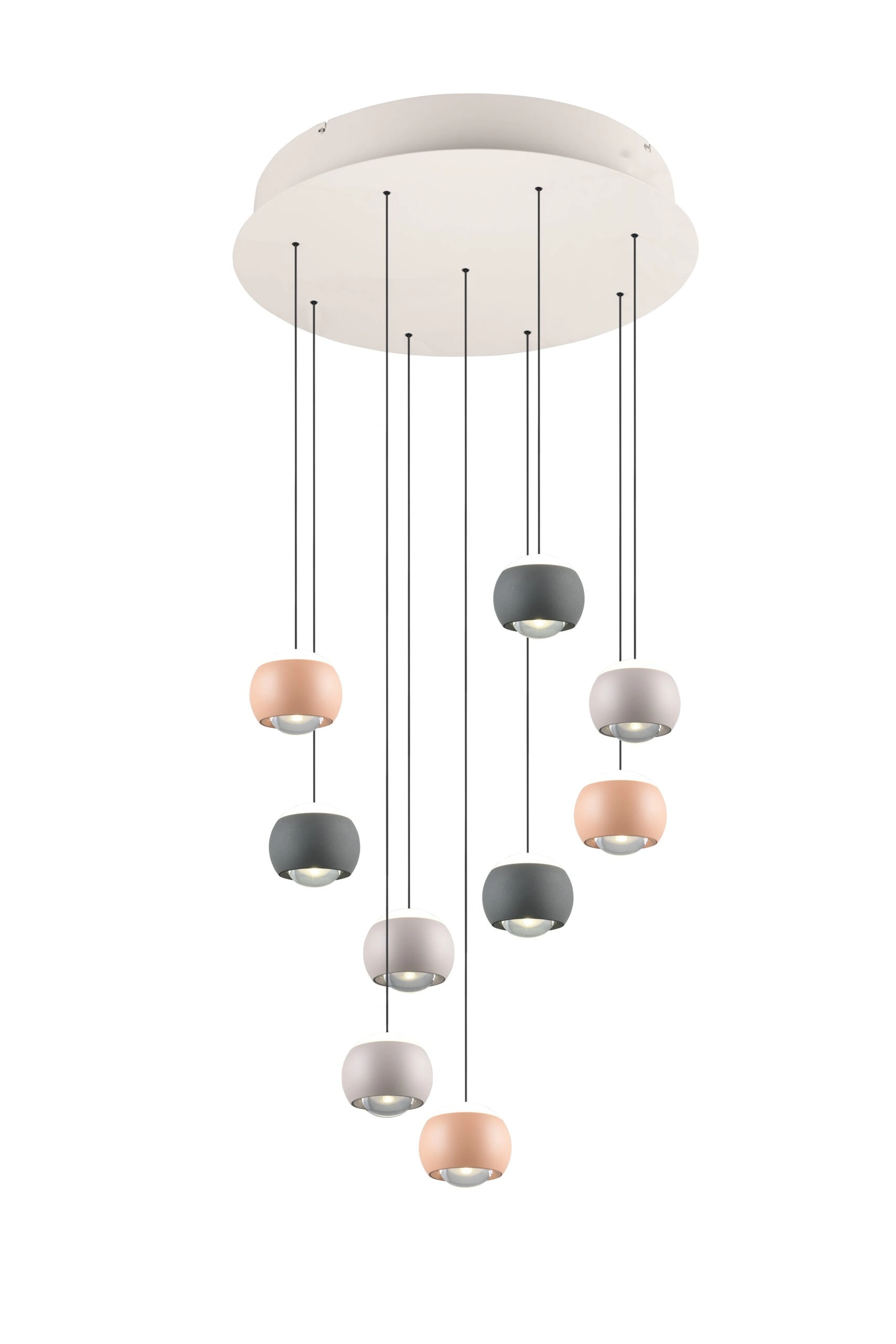 Musterring Cannon LED hanglamp 9-lichts multicolor Ø54 cm – dimbaar 46730
