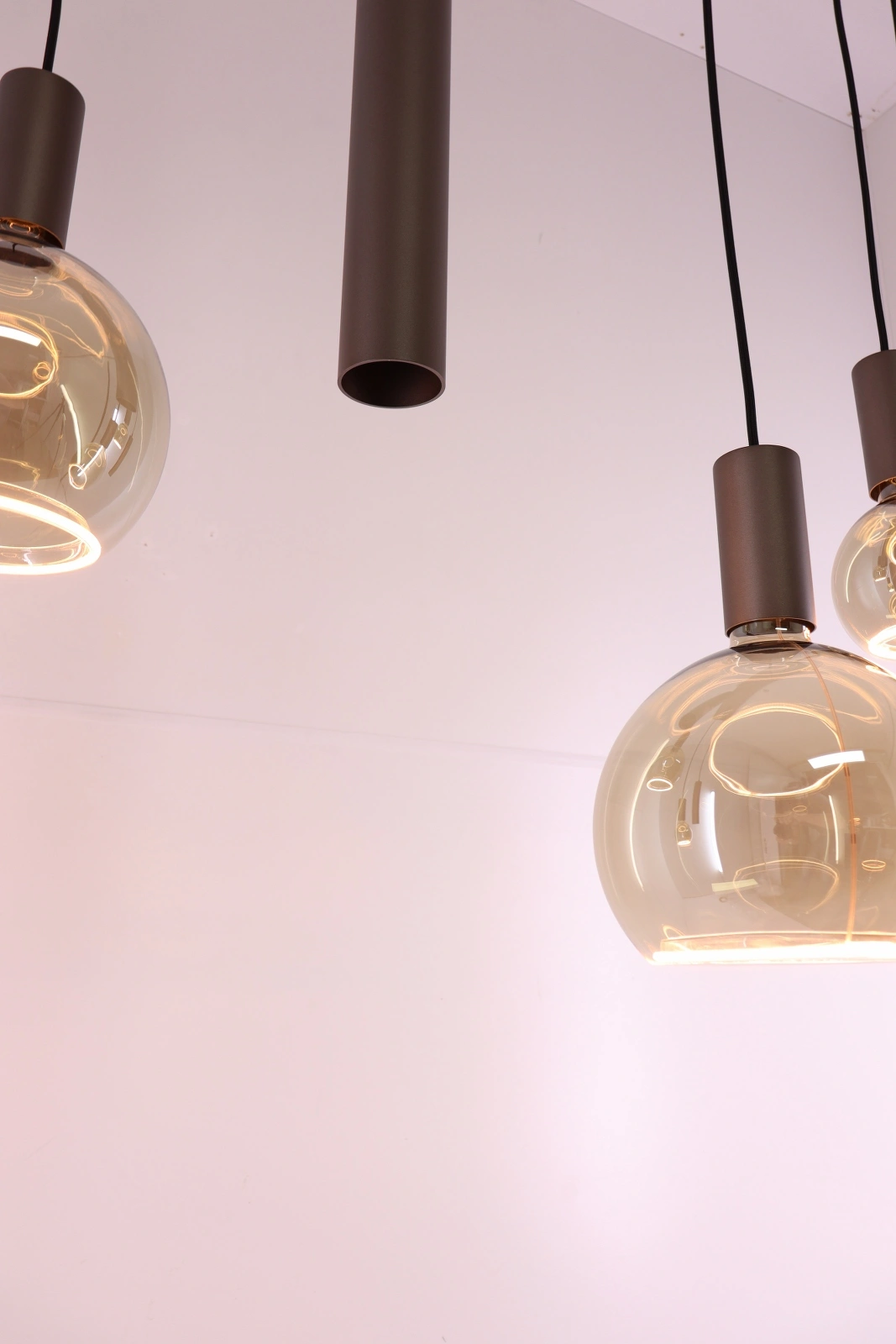 Hanglamp Cacao 7-lichts 130 cm Segula Floating LED en GU10 spots 50278