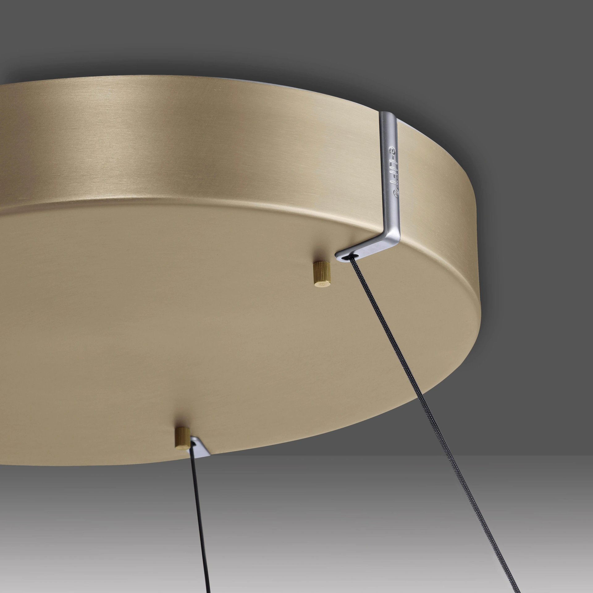 Hanglamp E-Loop easy Lift Messing Pure Ø 70 cm 45475