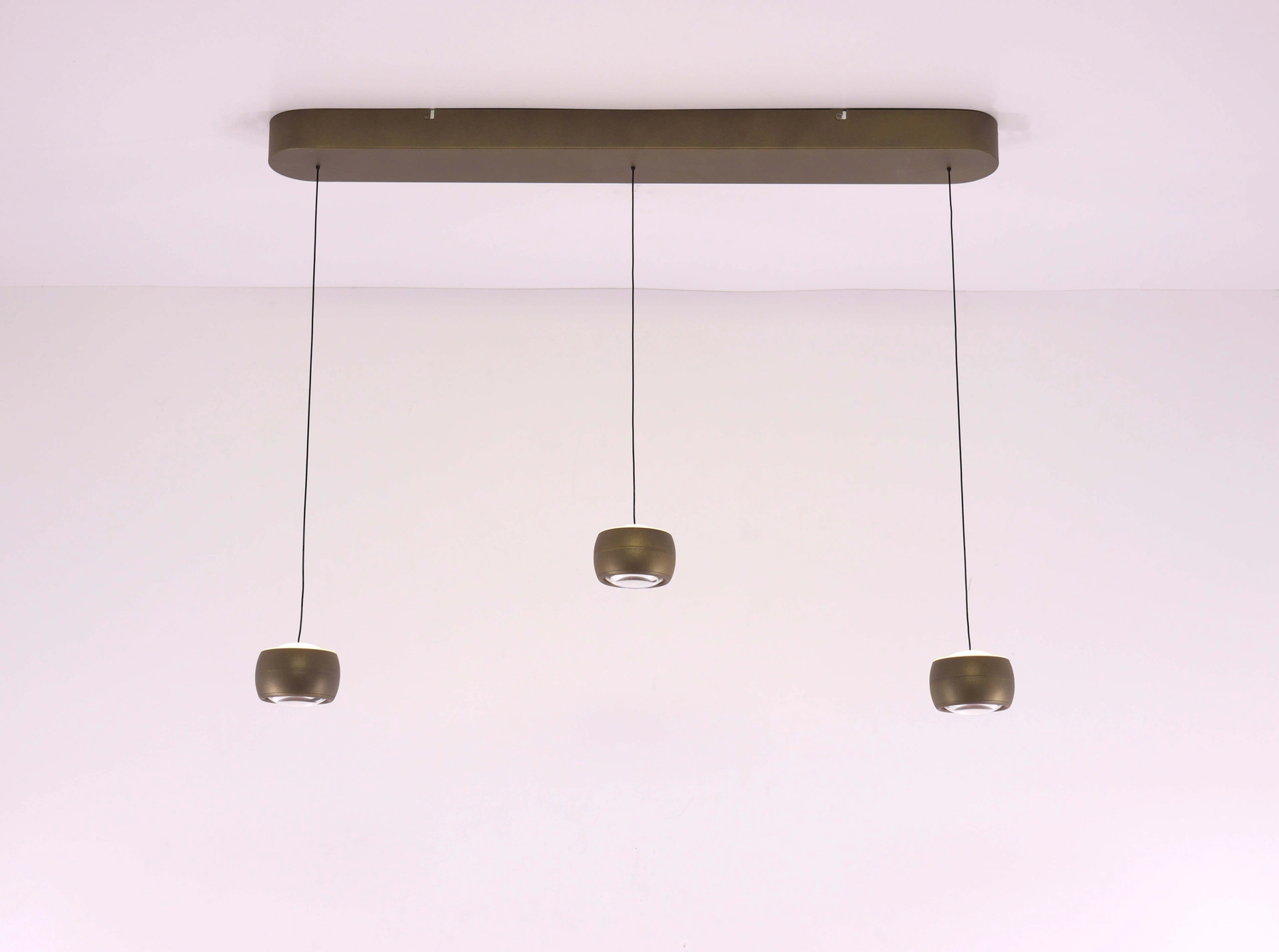 Hanglamp 3 lichts Lengte 120cm - brons goud - dim to warm 46569