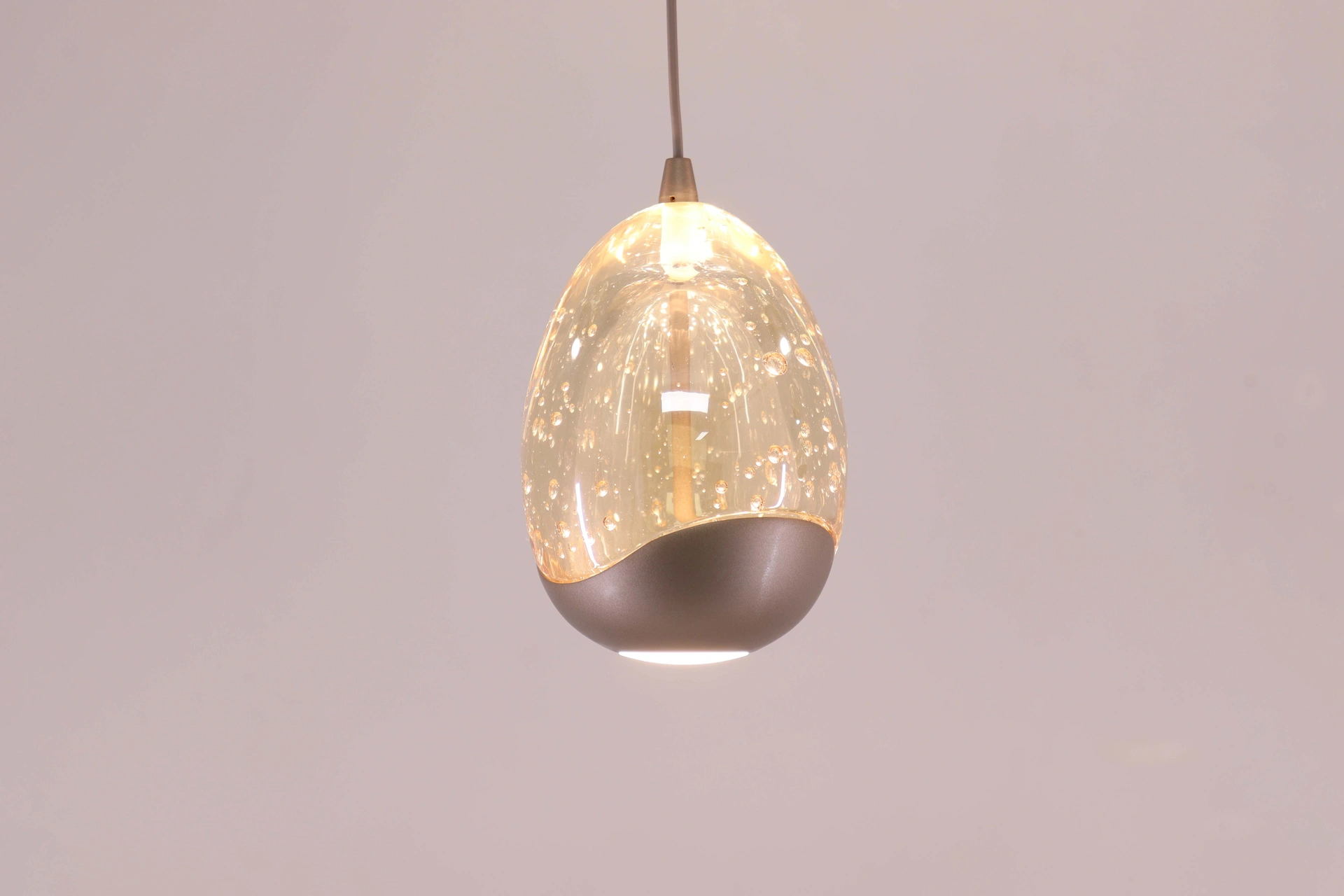 Hanglamp 5 lichts champagne Egg 46593