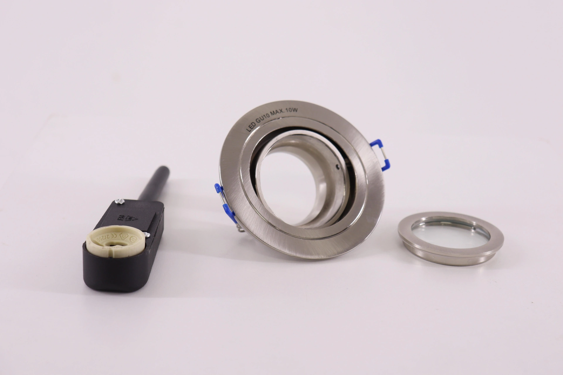 Inbouwspot GU10 RVS kantelbaar – Zaagmaat 7 cm 46157