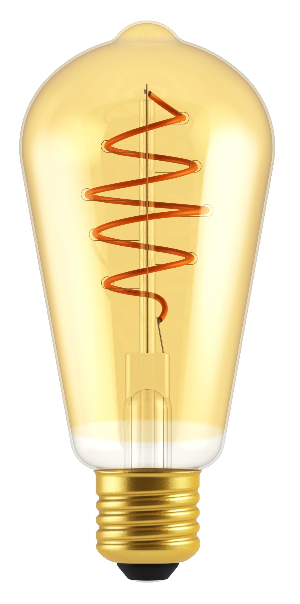 Led lichtbron spiraal E27 goud 52014