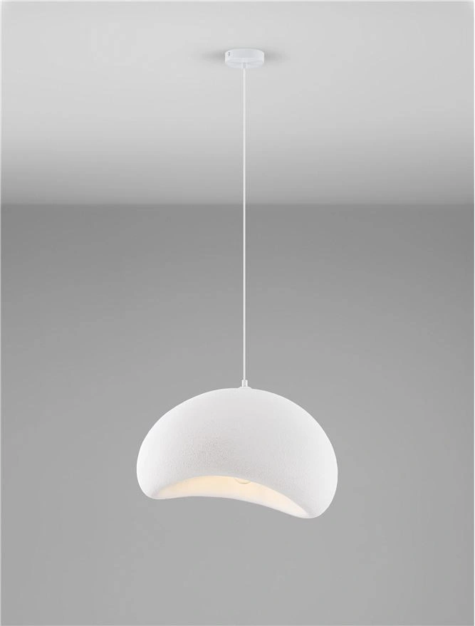 Hanglamp AERE Sandy White Ø 40 cm - Organisch Design 46693