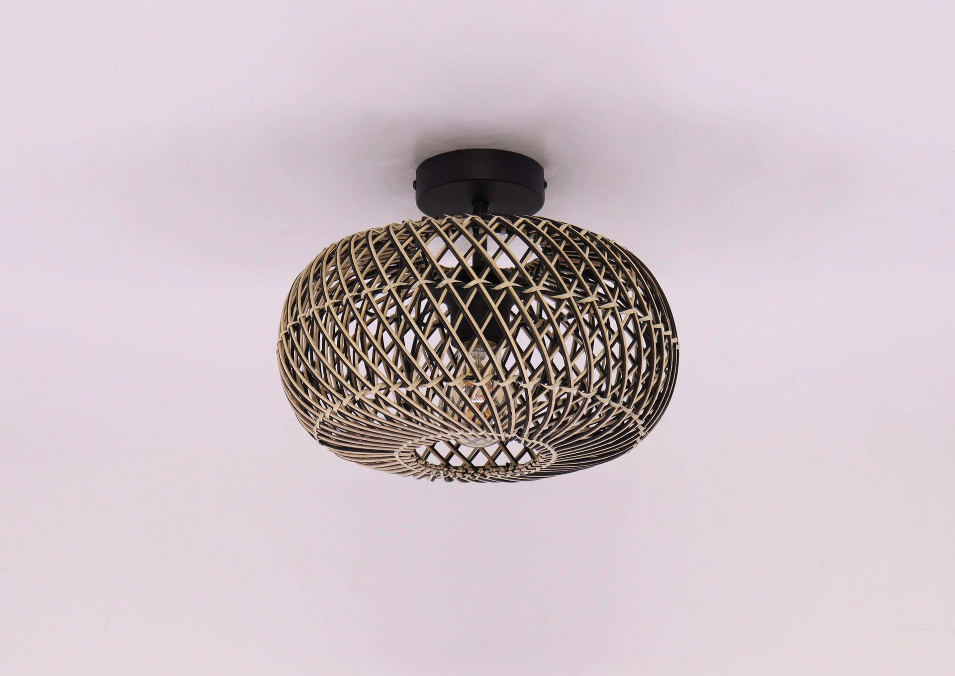 Plafondlamp Rotan Naturel – Diameter 30 cm – Japandi Design – E27 61243