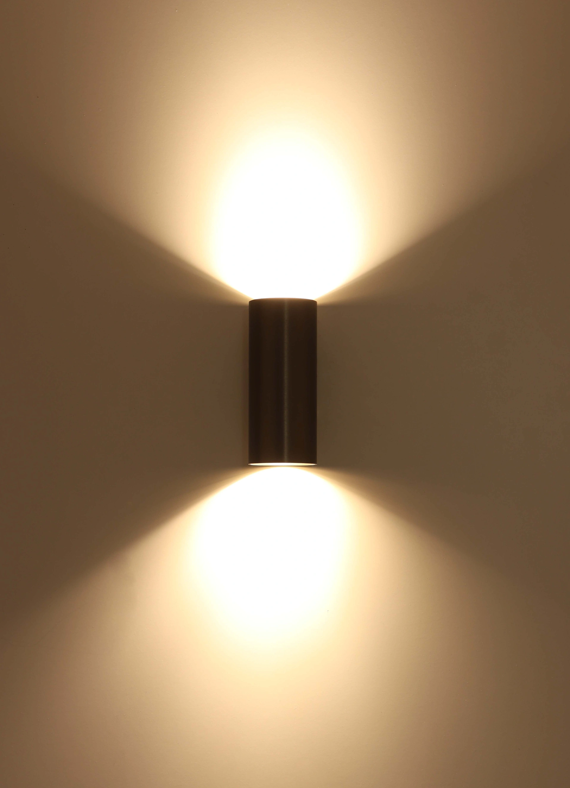 Wandlamp koker lichtbrons up/down  43737