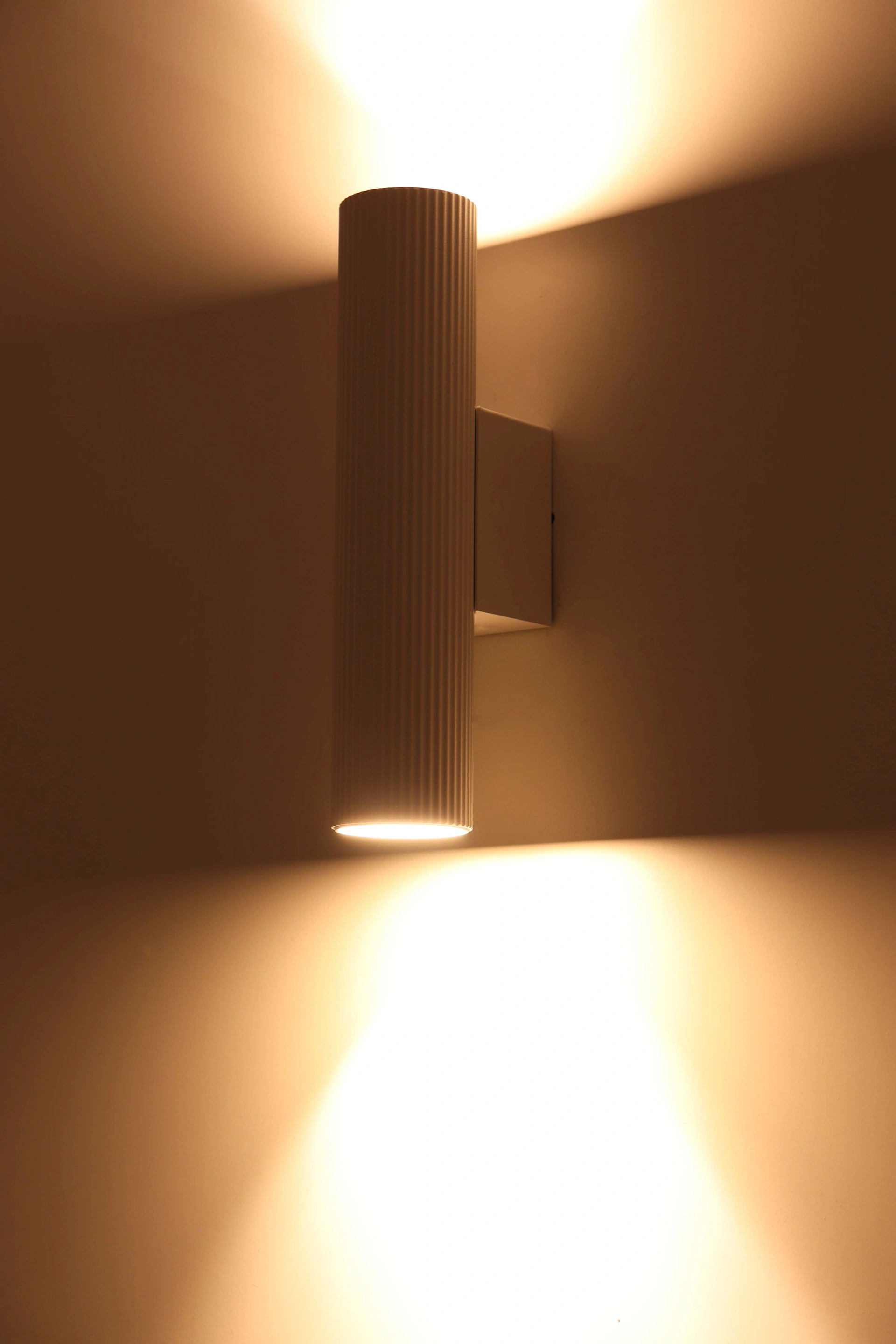 Wandlamp Comet Sandy White Aluminium GU10 LED - Cilindervormig 46155