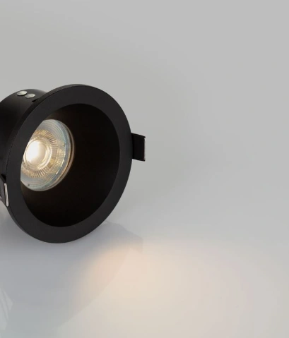 Inbouwspot GU10 zwart aluminium IP65 - zaagmaat 7,2 cm SW10486